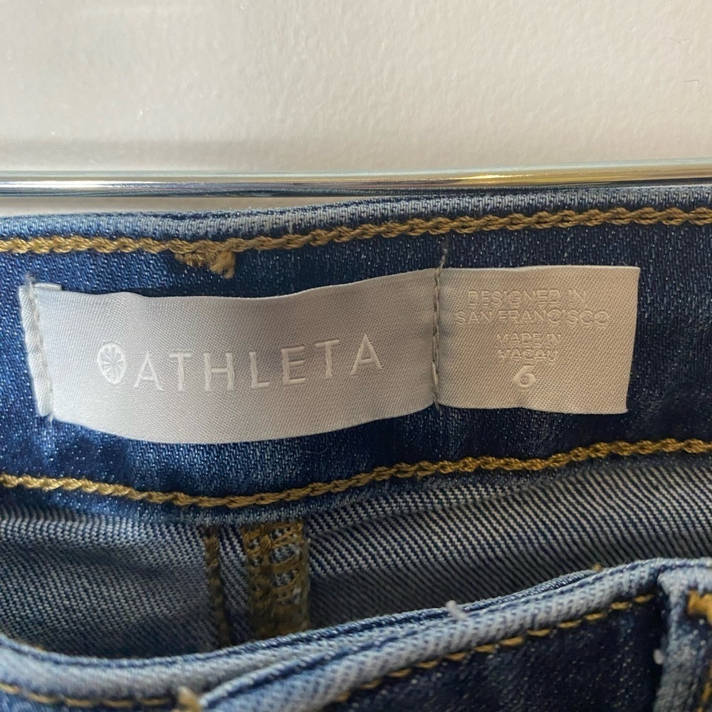 Athleta Skinny Dark Blue Jeans Size 6 - Picture 4 of 13
